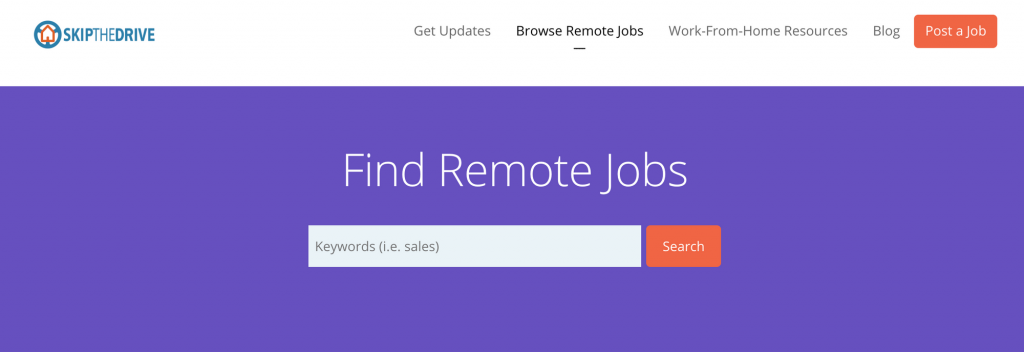 Skip The Drive, 17 best and top websites to find remote_freelance jobs easily in 2022